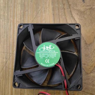 1PCS ForJSF8020HS DC9V 0.14A Cooling Fan 80*80*20mm 2pin - Image 1 of 2