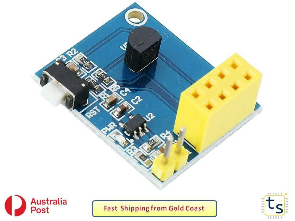 ESP8266 ESP-01 ESP-01S DS18B20 Temperature WiFi Wireless Node Module - image 1 of 1