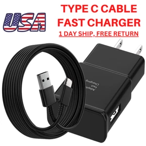 Adaptive Fast Charger Kit with USB C/Type C Cable Wall Block For Samsung Android - Picture 1 of 14