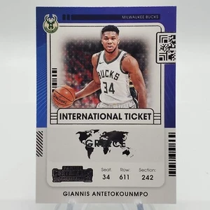 2021-22 Panini Contenders International Ticket #4 Giannis Antetokounmpo Bucks - Bild 1 von 2
