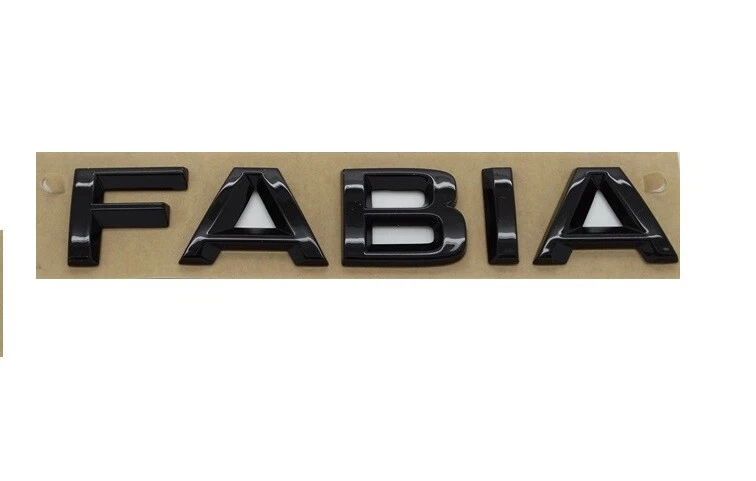 Originale Skoda Fabia Scritta Logo Emblema Nero Portellone Posteriore 6V0853687B - Immagine 1 di 1