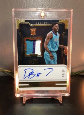 2017-18 Dominion Gold Dwayne Bacon Autographed And 3 Color Patch! RC #02/10! - Image 1 of 3