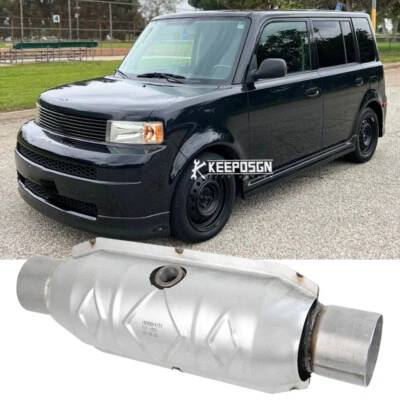 Chrome 2" Catalytic Converter Stainless Steel Weld-On For Scion xB 2004-2006 - Image 1 of 4