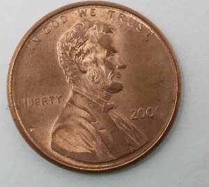 2000 Grease Filled Die ERROR Lincoln Memorial Cent - Picture 1 of 2