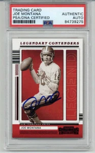 JOE MONTANA SIGNED AUTO 2021 PANINI CONTENDERS SAN FRANCISCO 49ERS RARE PSA/DNA - Picture 1 of 2