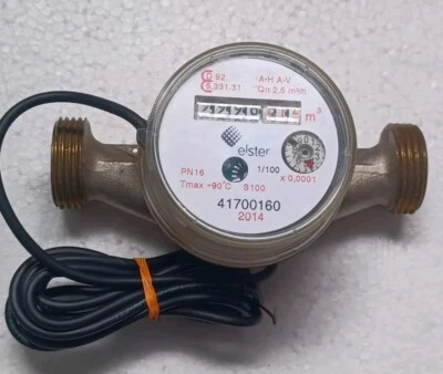 Elster S100 Flow Meter Brass , NEW FASTSHIP  - Image 1 of 4