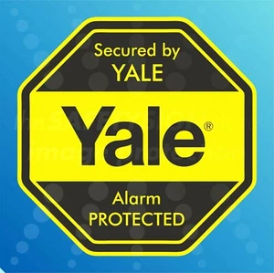 YALE Security Alarm Sticker Video Camera Monitoring Decal Window Glass Inside - Picture 1 of 2