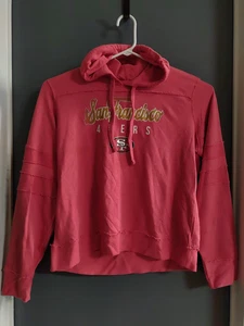 San Francisco 49ers Women's XL Long Sleeve Hoodie Red NFL Team Apparel - Picture 1 of 11