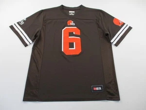 Cleveland Browns Jersey Mens Large Brown NFL Short Sleeve Baker Mayfield - Picture 1 of 12