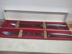 Pairs Of Gerber Snickersnee Knives in Boxes Handmade Legendary Blade Oregon Vtg - Picture 1 of 5
