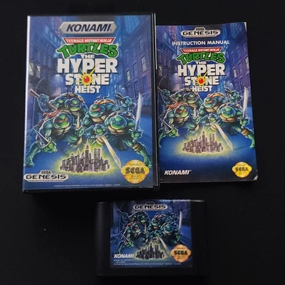 Teenage Mutant Ninja Turtles The Hyperstone Heist (Genesis) Completo En Caja En muy buena condición Foto 1 de 4