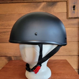 Medio casco de motocicleta WCL Beanie Skull - aprobado por el DOT - TALLA S - Modelo # TN888 - Imagen 1 de 10