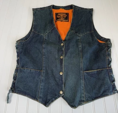 Milwaukee Performance Vest Men XL Shooting Conceal Denim Western Tie Jean - Image 1 of 4