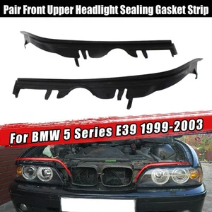 2pcs Frontklappe Scheinwerfer Dichtung Streifen für BMW 5er E39  63126908405 - Picture 1 of 11