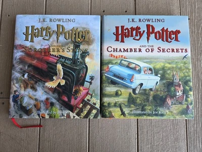 Harry Potter The Illustrated Editions Years 1 & 2  J.K. Rowling & Jim Kay - Image 1 of 4