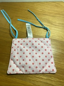 American Girl Truly Me White Dining Chair Pink Polka Dot Cushion Replacement - Picture 1 of 3