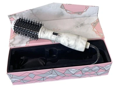 Aria Beauty Grey Marble BlowDry Brush Compact Barrel Short Styles & Extra Volume - Image 1 of 4