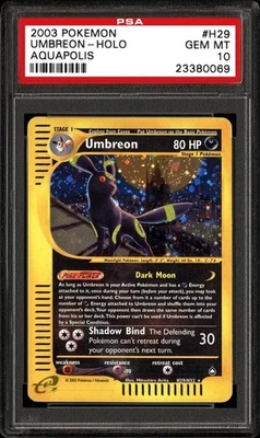 GRADED UMBREON POKÉMON CARD! GRADED POKÉMON CARDS! GREAT GIFT! - Image 1 of 4