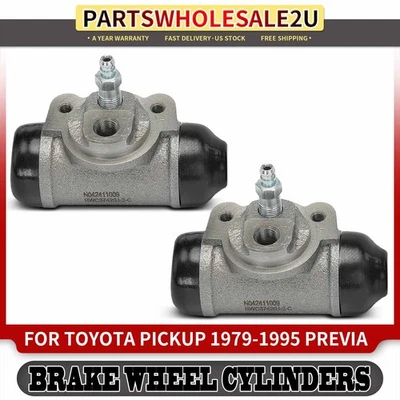 2x Cilindros de rueda de freno de tambor trasero para camioneta Toyota 1979 1980-1995 Previa 91-97 Foto 1 de 4