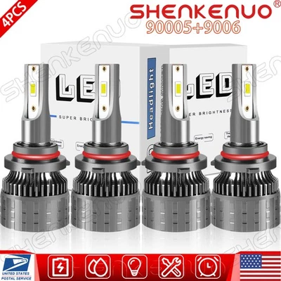 Para Honda Accord 2002 2003 2004 9005 9006 Bombillas LED Blanco Alto/Bajo Beam Foto 1 de 4