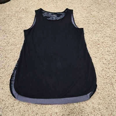 Tangerine Womens Black w/Gray Back Tank Top Size Large - Image 1 of 4