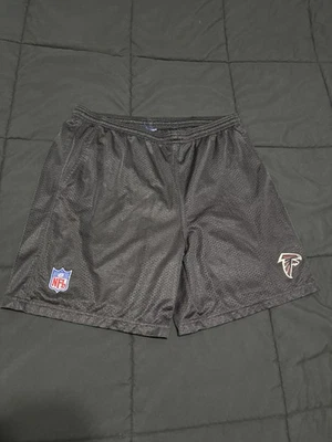 Pantalones Cortos De Colección Atlanta Falcons Hombres Malla Negra Reebok NFL On Field Talla L Corte Etiqueta Foto 1 de 4