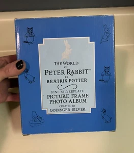 Peter Rabbit GODINGER SILVER The World Of Beatrix Silverplate Photo Album 1992 - Bild 1 von 8