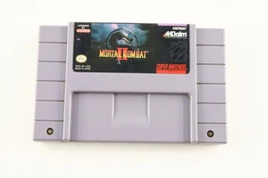 Super Nintendo Mortal Kombat II Authentic SNES Tested - Picture 1 of 3