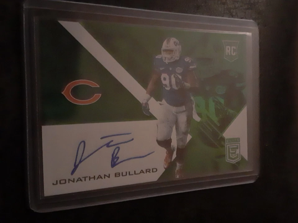 2016 Donruss Elite Green Jonathan Bullard RC #ERA-BU Rookie Auto Chicago Bears - Image 1 of 2