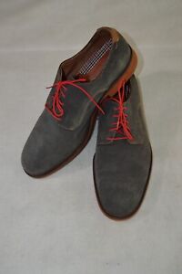 Men's Johnson And Murphy Gray Suede Leather Size 13M  Casual Shoes