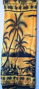 Neu ohne Etikett Tropical Beach Szene Schal/Halstuch Fransen 54 Zoll x 44 Zoll gelb schwarz Philippinen - Bild 1 von 24