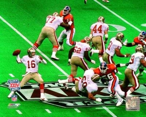 JOE MONTANA Super Bowl XXIV 8X10 ACTION PHOTO SAN FRANCISCO 49ERS - Picture 1 of 1