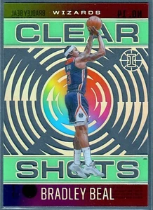 2020-21 Panini Illusions Bradley Beal Clear Shots Emerald #14 Wizards SP - Picture 1 of 2