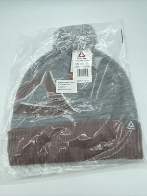 Nuevo con etiquetas gorro para mujer Reebok Logo Pom-Pom ~ gris Foto 1 de 4