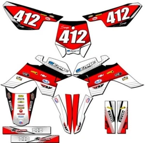 SR 110 DX RICOCHET White Senge Graphics Kit Compatible with SSR - Foto 1 di 10