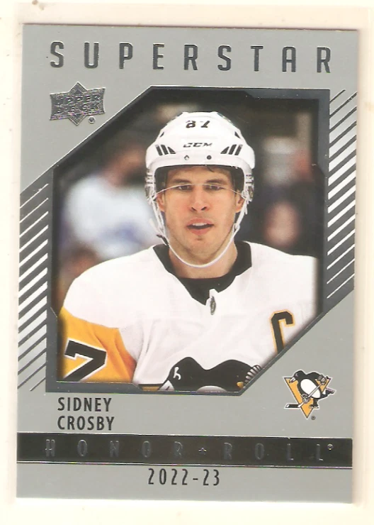 Sidney Crosby 2022-23 Upper Deck Series 1 Honor Roll insert #9 Penguins - Image 1 of 1