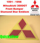 1991 1998 Mitsubishi 3000GT Front Bumper Diamond Star Emblem OEM NEW
