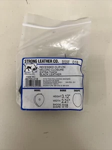 Strong Leather Co versenkte Clip auf Abzeichen Form 018 Artikel 80720-018 - Bild 1 von 6