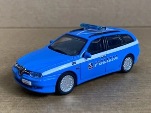 Cararama Alfa Romeo 156 Polizia, Police Car, 1:43 Scale, Die Cast, Blue, Rare. - Picture 1 of 9
