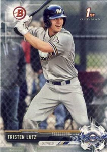 Lot of (10) 2017 Bowman Draft TRISTEN LUTZ 1st Rookie Card #BD-164 Brewers - Picture 1 of 1