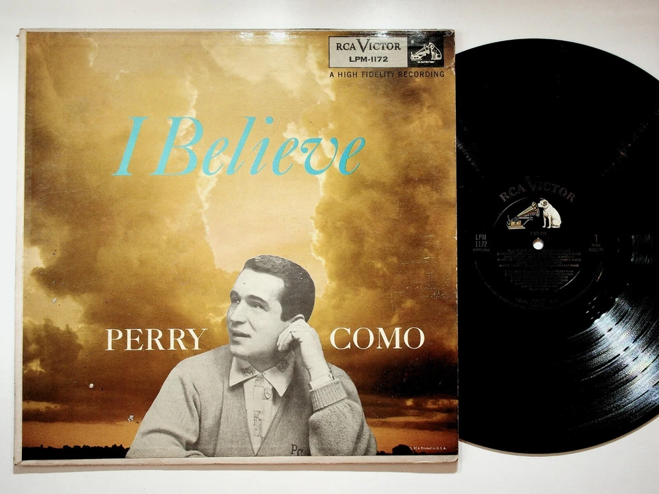 Perry Como I Believe LP RCA Victor LPM-1172 1956 Gospel Spiritual Vinyl - Image 1 of 2
