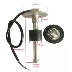 Fuel Level Sender 240-33 ohms 140MM/5-1/2" Water Tank Sender SAE 5 Holes Pattern - Picture 1 of 7