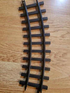 new bright g scale black plastic curved train tracks for replacement - Picture 1 of 5