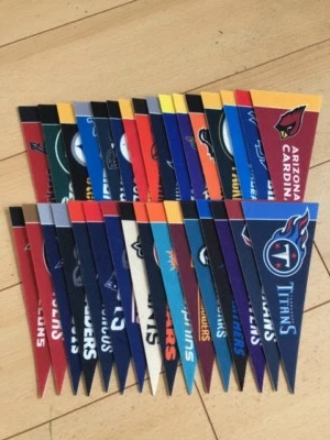 NFL Pennant Mini Pennant Flag American Football Team Logo 9x4" Pick your team! - Image 1 of 4
