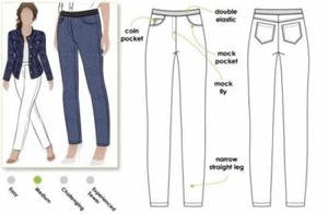 Style Arc Sewing Pattern Misty Stretch Woven Jeans Sizes 18-30 - Picture 1 of 2