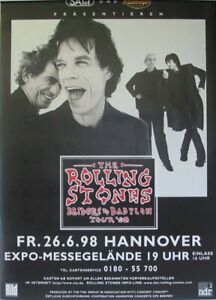 Rolling Stones - Hannover 1998 Rare Original Tourposter