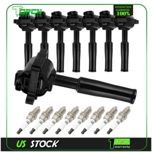 8 Pack For 1997-1998 Jaguar XK8 4.0L V8 Ignition Coil and Spark Plug - Picture 1 of 12