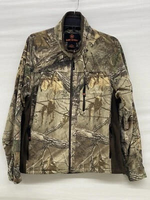 Game Winner Camo Jacket RealtreeFleece Full Zip Pocket Long Sleeve Mens Medium - Image 1 of 4
