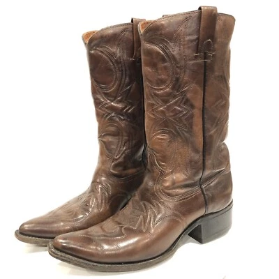 Botas de Vaquero Sears Vintage Para Hombre Talla 9 EE Cuero Resistente al Aceite Marrón 86979 EE. UU. Foto 1 de 4