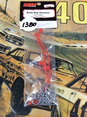 Retentores de clipe corporal laranja Dubro 2252 {pacote com 2} NewInPack enviado para os EUA - Imagem 1 de 2